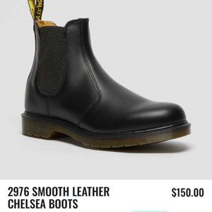 NEW WITH TAG Dr Martens Smooth Leather Chelsea Boots Black Womens 9